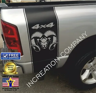Truck Decals Compatible With Any 4x4 Truck Rear Bed Stripes Graphics Sport Art • $40.18
