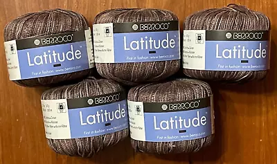 Berroco / LATITUDE Cotton Blend Yarn / Galapagos 5654 - Lot Of 5 • $17.99