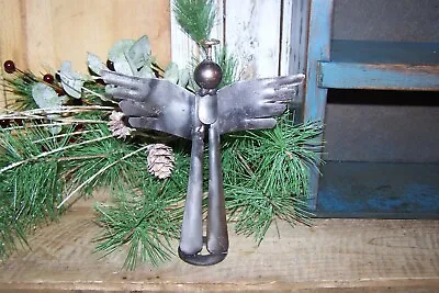 Welding Art OOAK Self Standing Angel 6.25 In. Tall & 5.5 In. Wing Span • $9.65