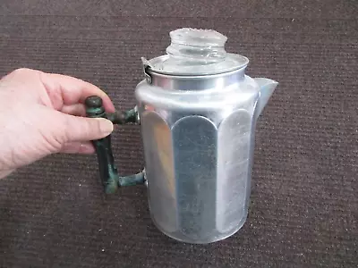 Vintage Aluminum Coffee Percolator Complete - Stovetop - Campfire • $12