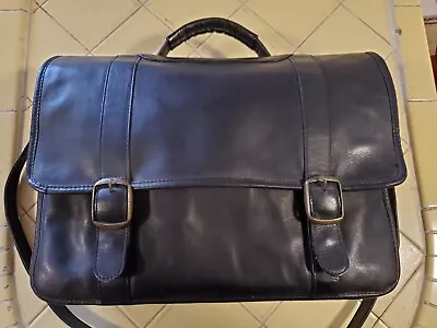 Clava American Leather Carry-On / Courier / Briefcase / Shoulder Bag 16 X12 X6  • $39.99