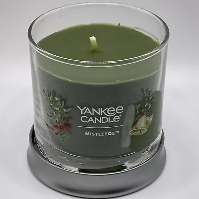 Yankee Candle Mistletoe Green Small Jar Candle Holiday Christmas Winter 4.3 Oz • $15.95