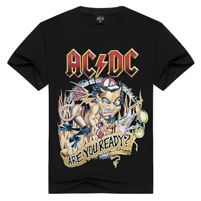 AC/DC Are You Ready T-Shirt Rock Band Heavy Metal Retro Concert Tour • £11.99