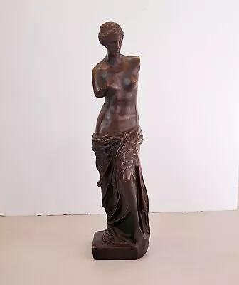 Venus De Milo 14.5  Desk Mantle Decor Bronze Colored Painted Resin Or Plaster? • $19.99