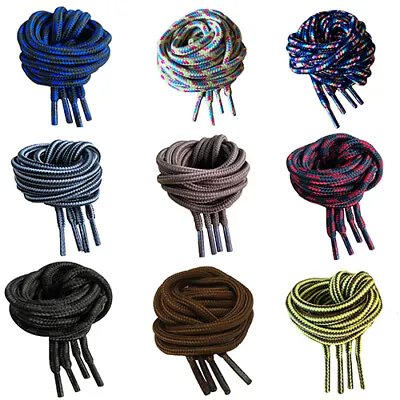 Round Strong Heavy Duty Hard Wearing Durable Boot Laces Shoelaces For Work Boots • £3.49