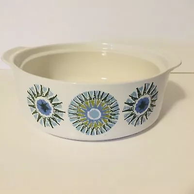 Vtg MCM J G Meakin Ironstone Aztec Serving Bowl Casserole No Lid 8” Mod • $19.99