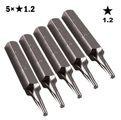 5PC Star 1.2 P5 Screwdriver Bits 4mm Hex Shank For MacBook Repair Bottom Screws • $7.45