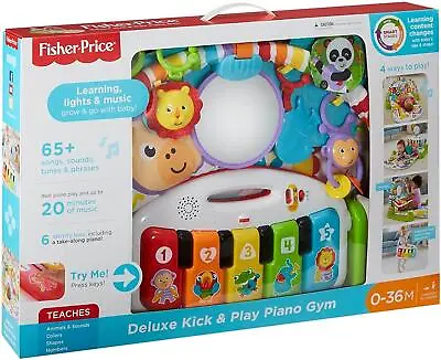 £38.49 • Buy Fisher Price Deluxe Kick & Play Baby Piano Gym Mat With Lights And Sounds