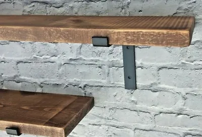 Rustic Industrial Wooden Scaffold Board Shelves +2 Brackets/4.4 • £22.99