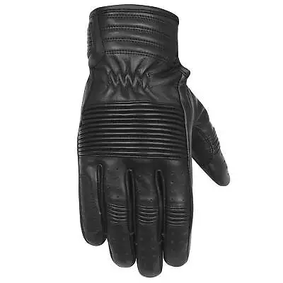 VL420 The Scrapper Men's Premium Mid-Length Leather Motorcycle Gloves • $19.76