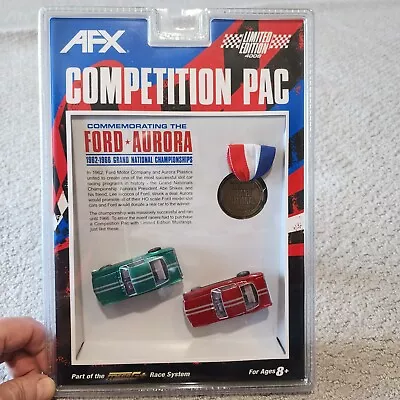 Aurora AFX MEGA G+ FORD MUSTANG COMPETITION PAC  Slot Cars NIP • $54