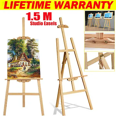 Studio Easel Art Craft Display Easels Wood Wooden Painting Canvas Stand Craft  • £14.07