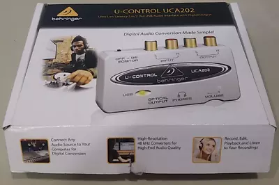 Behringer U-Control UCA202 USB/Audio Interface With Digital Output • $150
