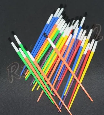 1-100 Children's Kids Art Paint Brushes Select Brush Size & Quantity FREE POST • £2.96