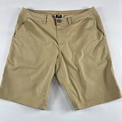 Adidas Originals Skateboarding Brown Walk Cotton Chino Shorts Mens W34  • $24.99