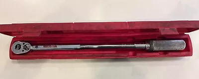 Snap-on Qjr3200b 1/2 In Torque Wrench Click Type 30-200 Ft Lbs W/case Made In Us • $94