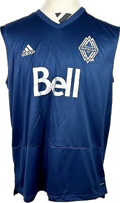Vancouver Whitecaps MLS Soccer Training Jersey Adidas Bell - XL Shirt Sleeveless • $44.99