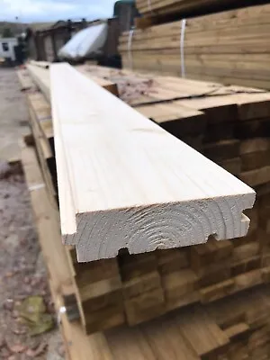 Whitewood Untreated Planed T&G Cladding 115x40x24m(110x35 Finish Size) • £9.24