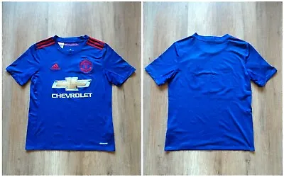 MANCHESTER UNITED 2016/2017 AWAY KIDS Size L 13-14 Years Adidas Shirt Jersey  • $9.95