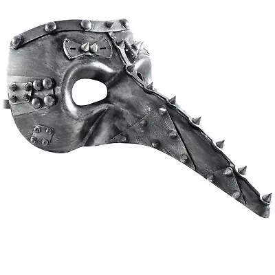 Steampunk MASQUERADE Mask | Long Nose MENS Mask | Fancy Dress FILIGREE PROM BALL • £12.99