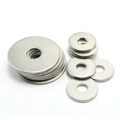 M4 M5 M6 M8 M10 M12 Penny Repair Washers Mudguard Washers A2 Stainless Steel  • £0.99