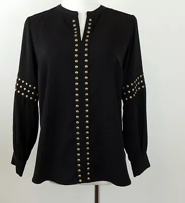 41 Hawthorn Womens S Blouse Goth Medieval Peasant Cosplay Robin Hood Studs • $12.50