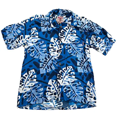 Vintage Mambo Loud Shirt Mens Medium M Blue Floral Viscose Rare Aloha Comfort • $138