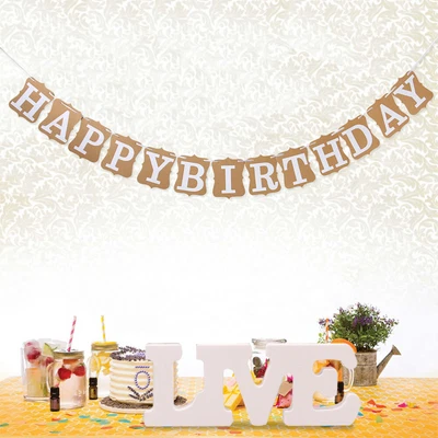£6.42 • Buy Wood Block Letters Table Wood Letters