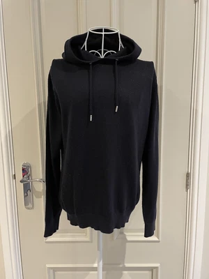 £14.99 • Buy REISS Navy Blue Hoodie Knit Jumper, Uk S, Unisex, See Description