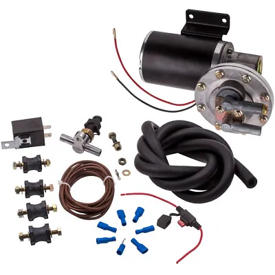 $167 • Buy Electrical Vacuum Pump Kit Hose Relay Set For Brake Booster 12 Volt 18  To 22 