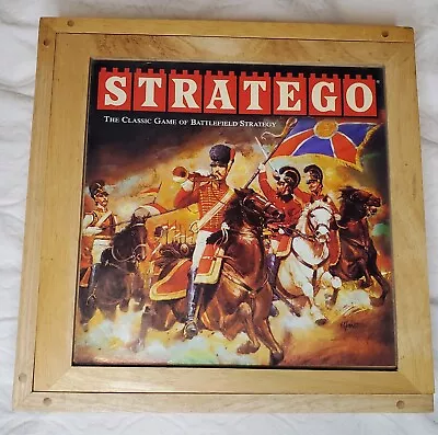 $30 • Buy STRATEGO Board Game Milton Bradley Nostalgia Series Wooden Box 2002 - Complete