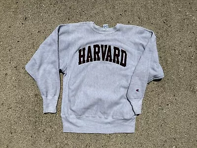 Vintage Harvard Champion Reverse Weave Crewneck Sweatshirt Embroidered Size L  • $89.99