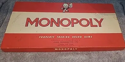 Monopoly Original Classic 1961 Edition Board Game Complete Vintage Waddingtons. • £14.99