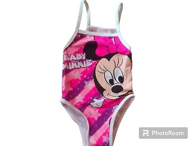 £6 • Buy Disney Swimwear Girls Baby Minnie Mouse Swimming Costume Holiday Pool Character