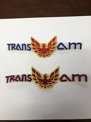 New VINTAGE PONTIAC TRANS AM IRON ON EMBROIDERED PATCH Buy  1 Or Both • $4.99