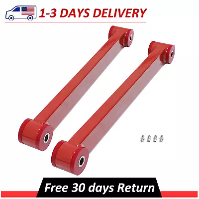 2 X Lower Control Arms Red Non-Adjustable Fits 2005-2014 Ford Mustang Red 2-Door • $75.99