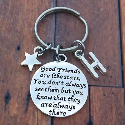 Good Friends Are Like Stars Keyring Personalised • £5.99