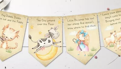£6.79 • Buy Children's Nursery Rhyme Bunting & Ribbon