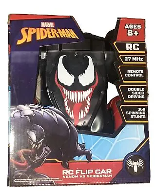 Marvel Spider-Man Venom Vs Spiderman Remote Control RC Flip Car • $10.99