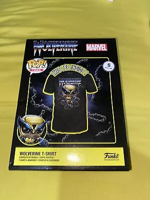 New Marvel Wolverine Funko Pop Tees T-Shirt Black Size Small UK Boxed • £15