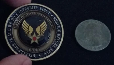$21 • Buy AUTHENTIC V2 Air Force Basic Military Training BMT Becoming USAF Challenge Coin