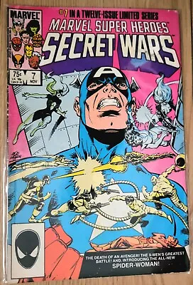 Marvel Super Heroes Secret Wars #7 (1st App. Spider-Woman Julia Carpenter) 1984  • £17.95