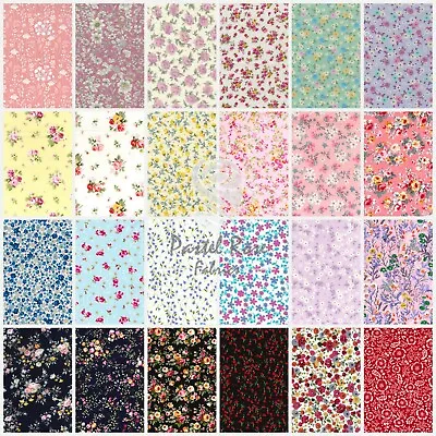 Spring Mini Ditsy Floral Fabric 100% Cotton High Quality Half Metre Increments • £4.75