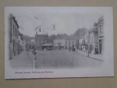 Postcard Of Church Street Walton-on-Thames Surrey 1903 • £5