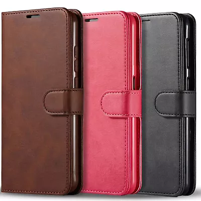 For Samsung Galaxy A10E Phone Case Cover Leather Wallet + Tempered Glass Screen • $4.99