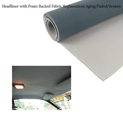 Car Velvet Headliner Fabric Foam Backing 1/8  Automotive Upholstery 72 X 60  • $49.99