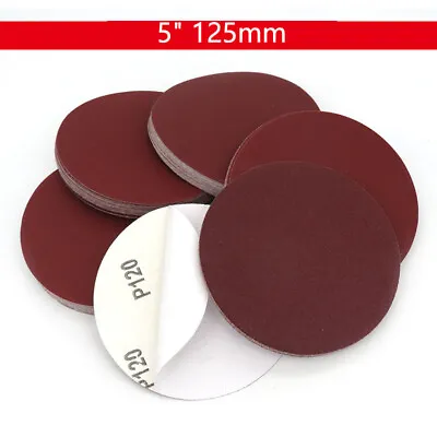 $2.06 • Buy 5  Self Adhesive Sanding Disc 60-2000 Grit 125mm Sandpaper Orbital Sander Pads
