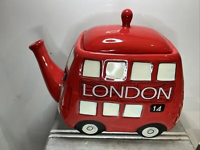 London Bus Tea Pot BROKEN Handle Collectible • $22