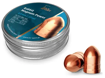 H&N Rabbit Magnum Power .22 / 5.5mm PCP Heavy Copper Air Pellets 10 - 200 PACK • £6.95