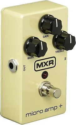 MXR M233 Micro Amp+  Booster Guitar Effects Low Noise OP Amplifier Bass & Treble • $175.99